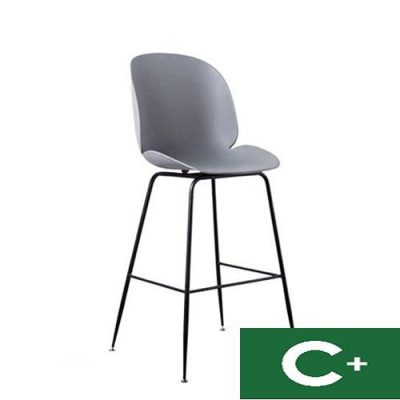 Ghế quầy bar Gubi lưng nhựa chân thép nhập khẩu cao cấp TH330A