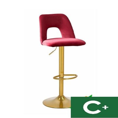 Ghế quầy bar nệm nhung chân vàng - TH3275V