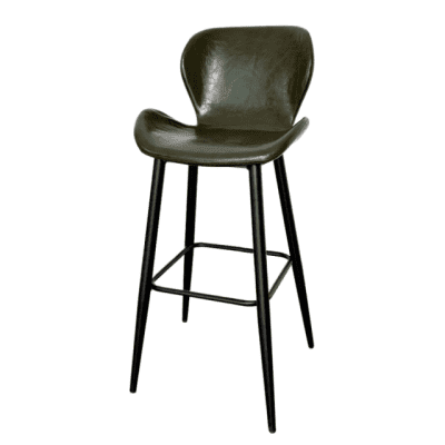Ghế quầy bar chân sắt nệm simili HO-GBSKGMT007