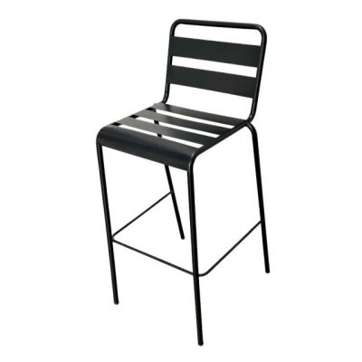 Ghế bar có tựa lưng sắt sơn tĩnh điện HO-0GMT11
